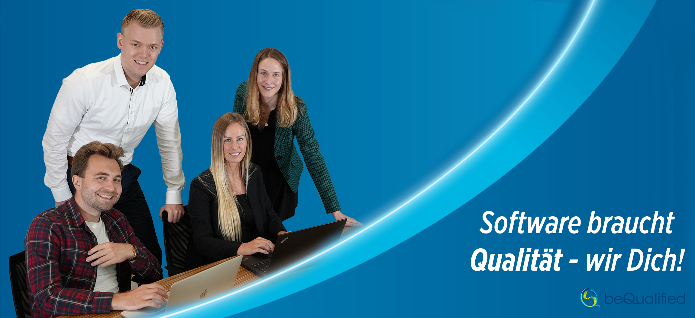 Header von beQualified GmbH